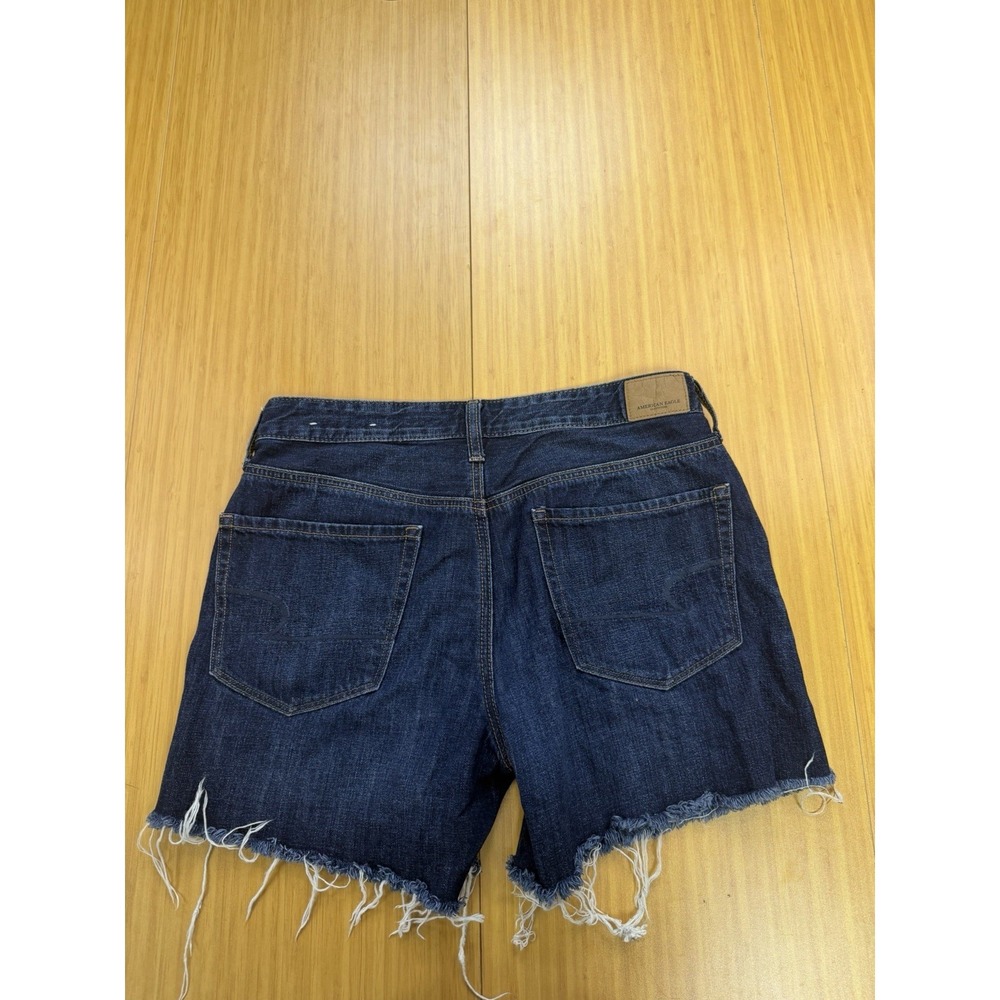 American Eagle Womens Tomgirl Midi Denim Blue Jean Shorts Size 6 - Picture 5 of 6